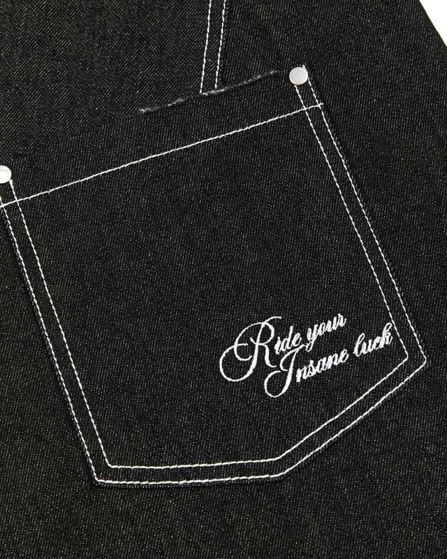 Insane® Horseshoe Jorts - Raw Denim