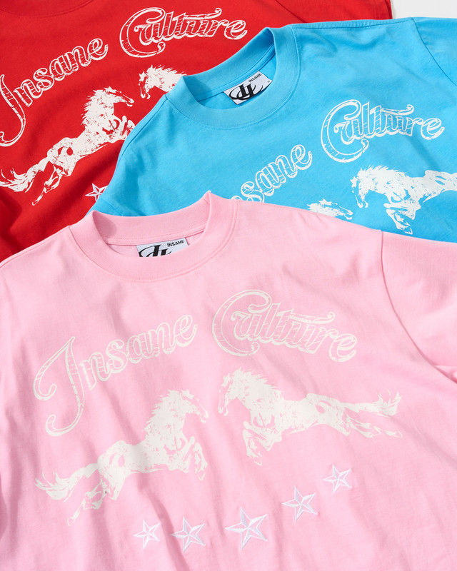 Insane® Twin Horse Tee - Red