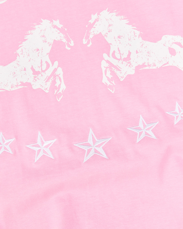 Insane® Twin Horse Tee - Baby Pink