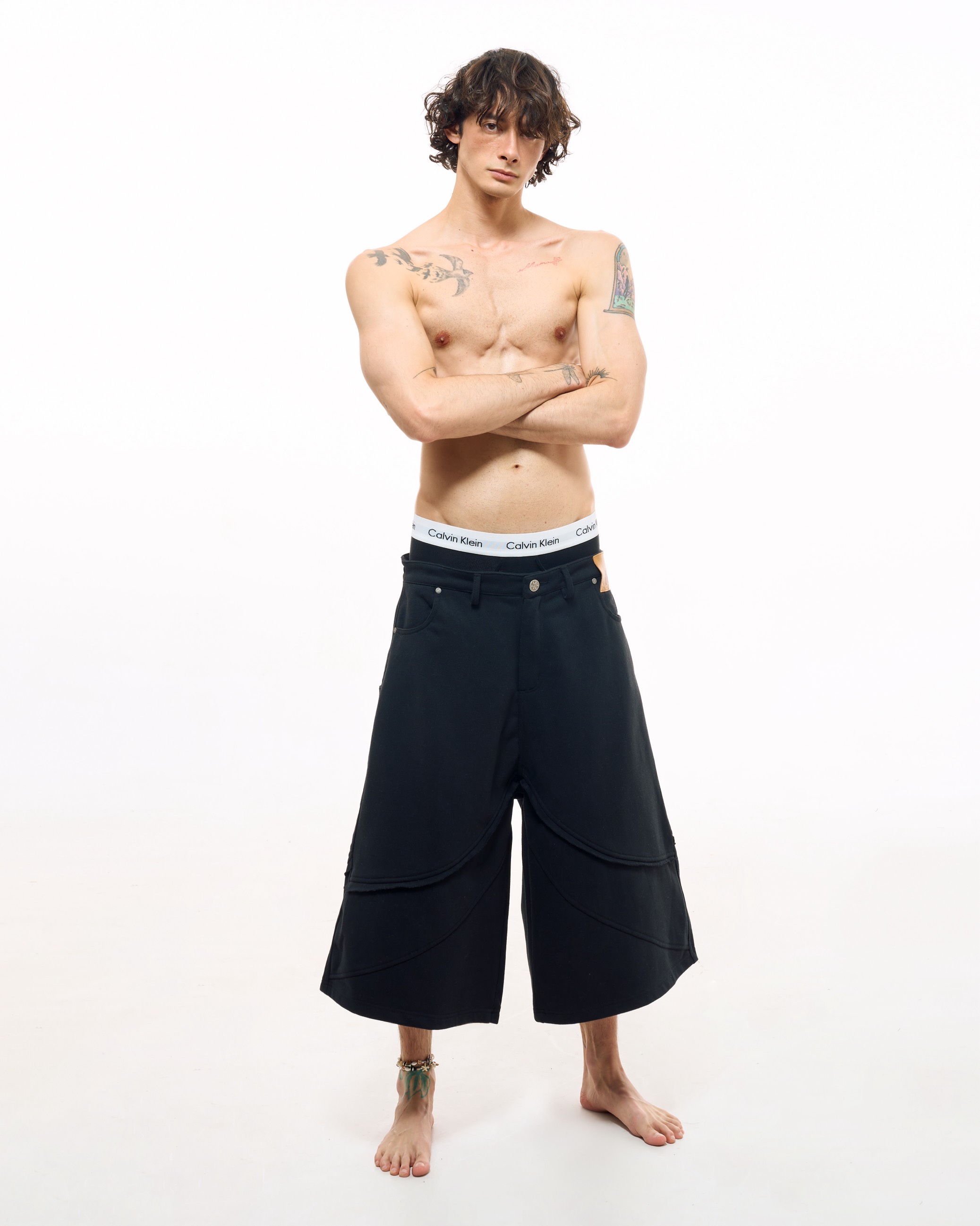 Insane® Halo Sweatjorts - Black