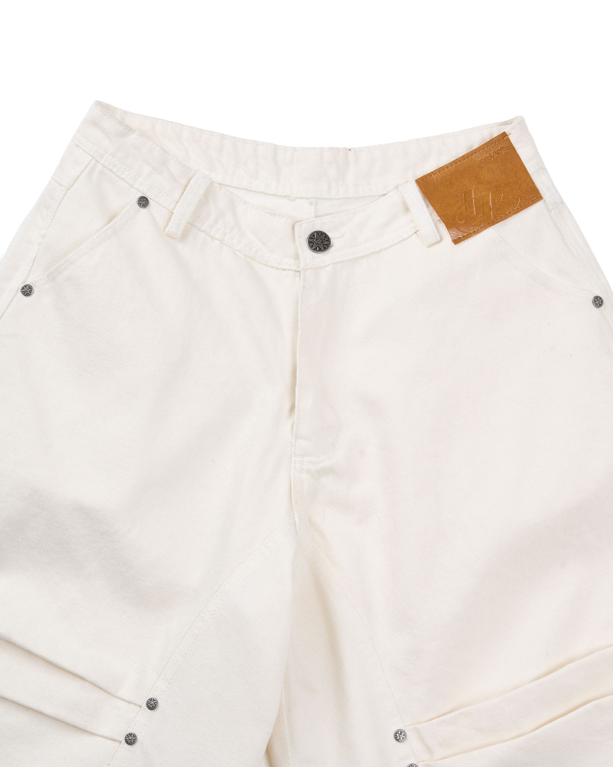 Insane® Rawline Jorts - White
