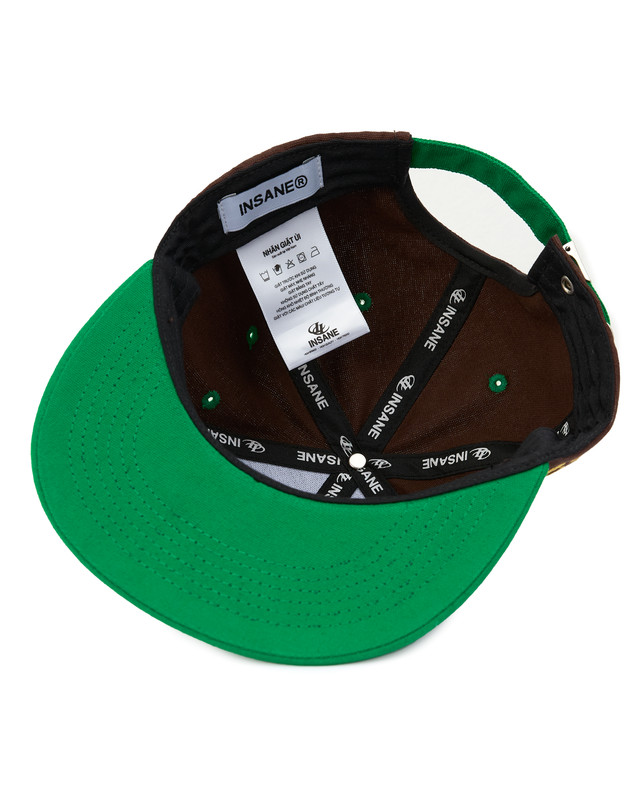 Insane® RetroPatch 9FIFTY Snapback - Green & Brown