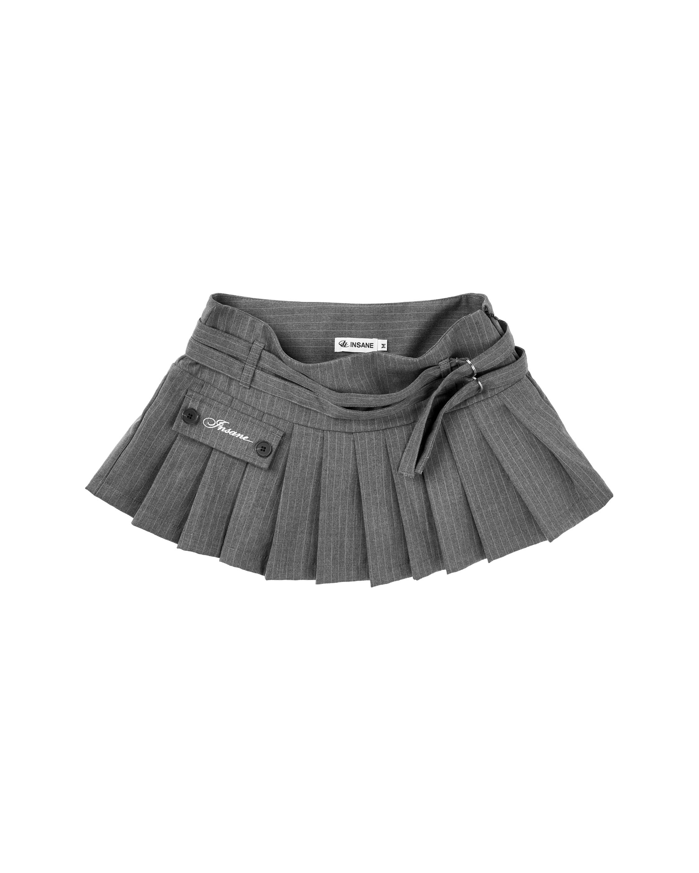 Insane® Campus Mini Skirt - Dark Grey