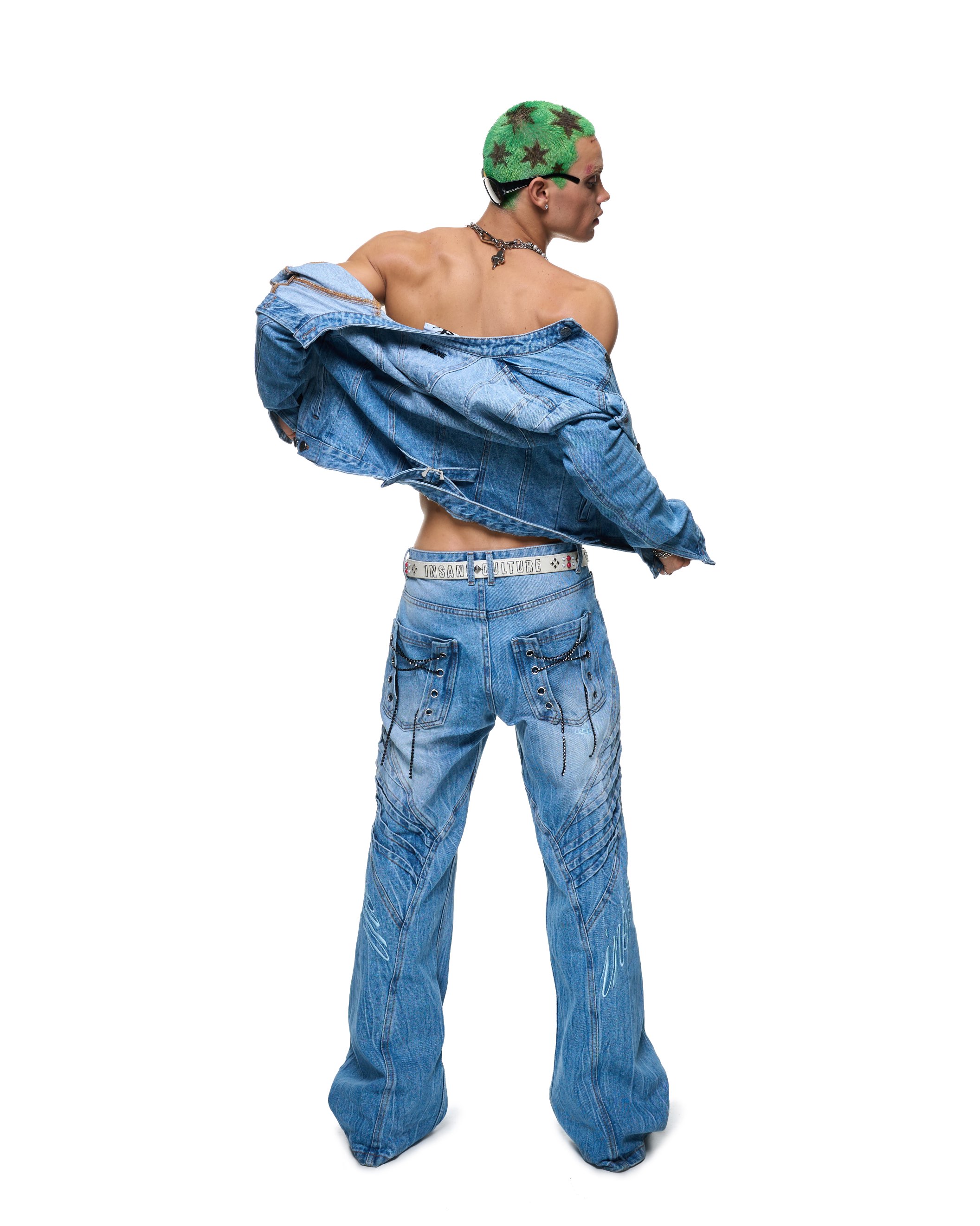 Insane® Elite Denim Women Jacket - Light Blue