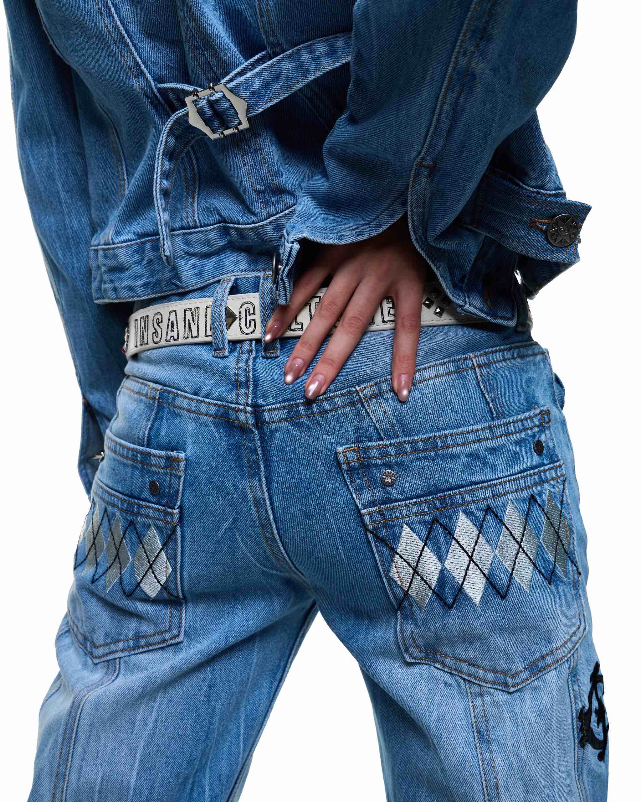 Insane® Elite Denim Women Pants - Light Blue