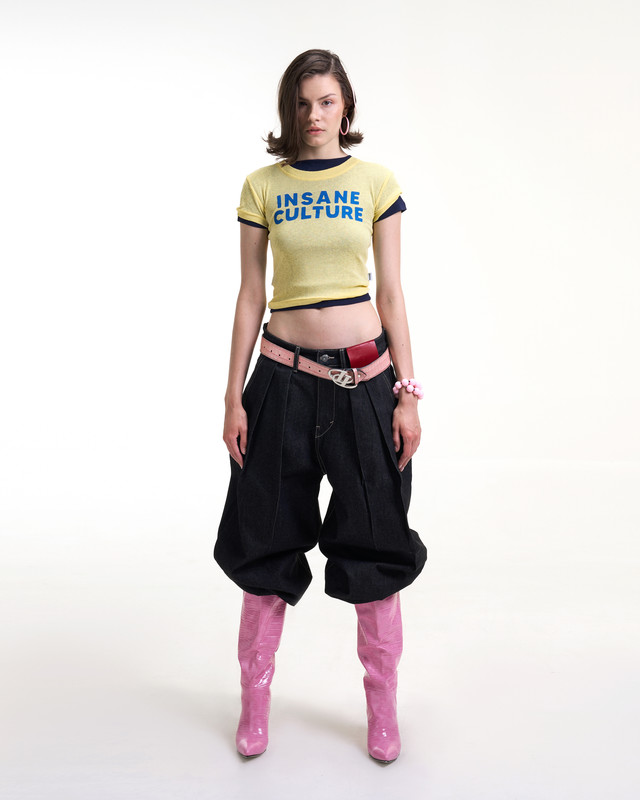 Insane® Culture Baby Tee - Lime Yellow