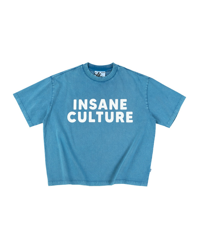 Insane® Culture 26 Washed Tee - Faded Blue