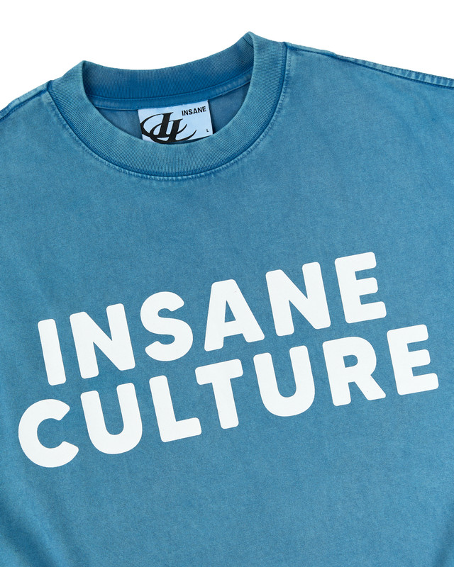 Insane® Culture 26 Washed Tee - Faded Blue