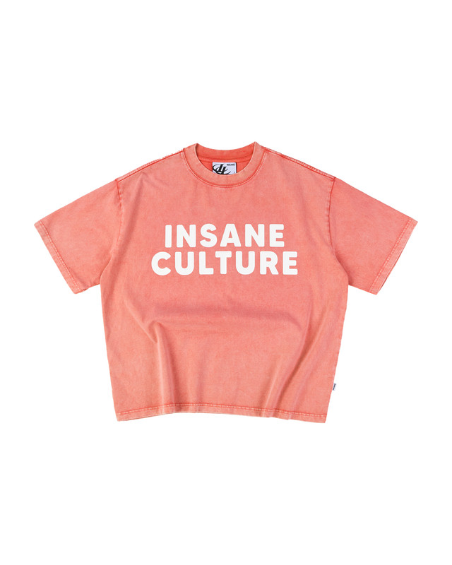 Insane® Culture 26 Washed Tee - Faded Orange