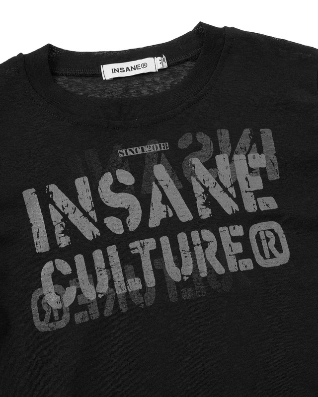 Insane® Script Baby Tee - Black