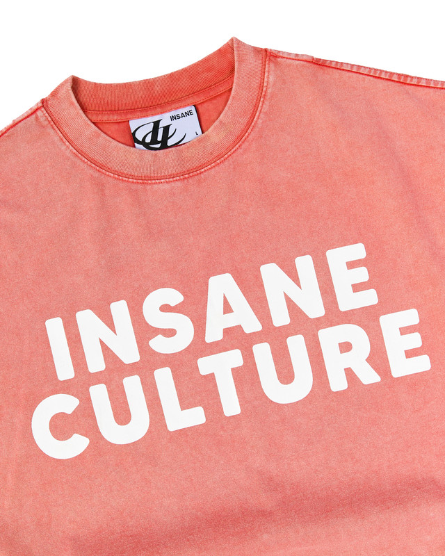 Insane® Culture 26 Washed Tee - Faded Orange