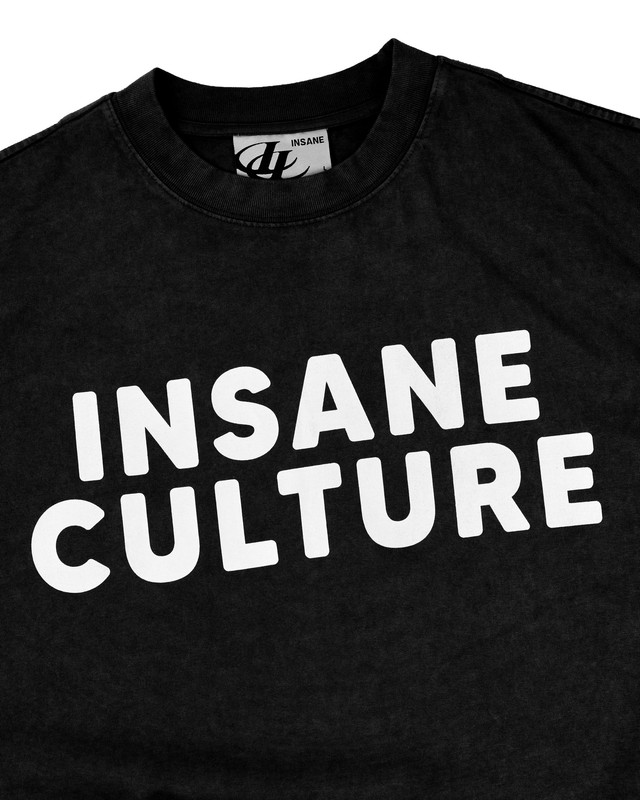 Insane® Culture 26 Washed Tee - Faded Black