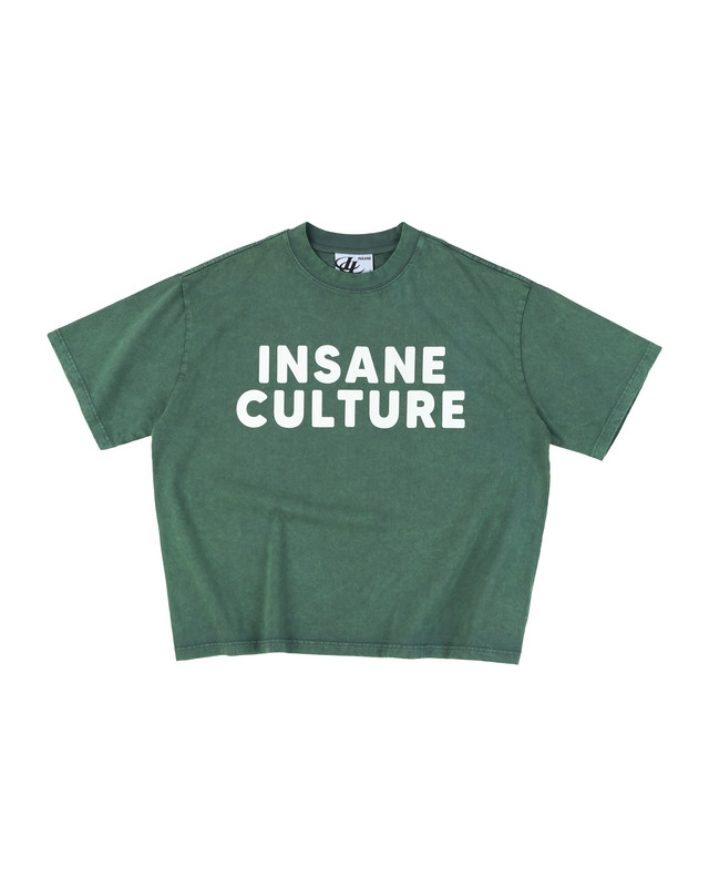 Insane® Culture 26 Washed Tee - Faded Green