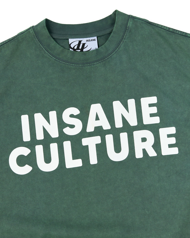 Insane® Culture 26 Washed Tee - Faded Green