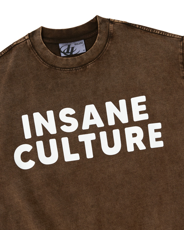 Insane® Culture 26 Washed Tee - Faded Brown