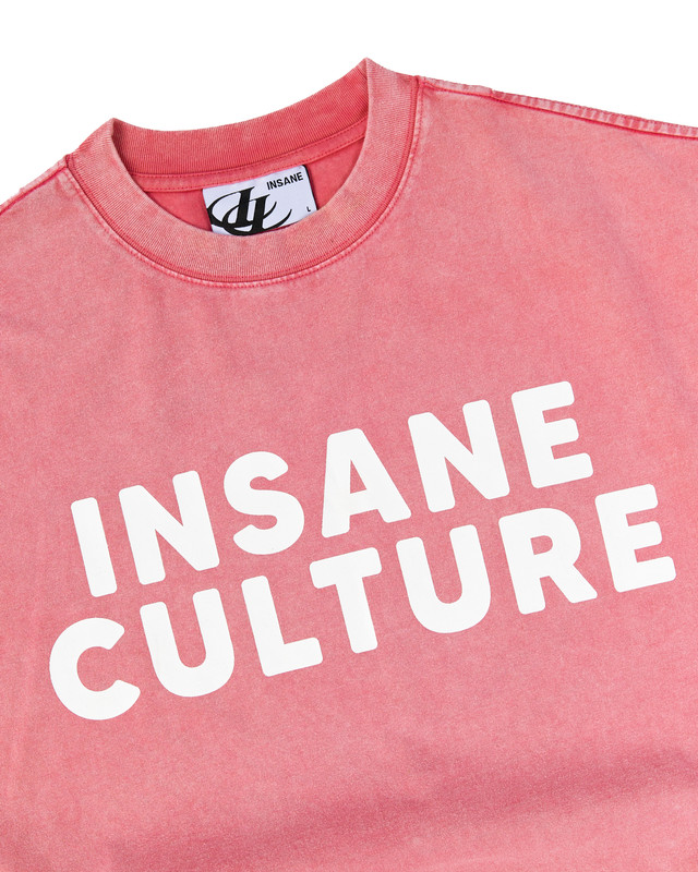 Insane® Culture 26 Washed Tee - Faded Red