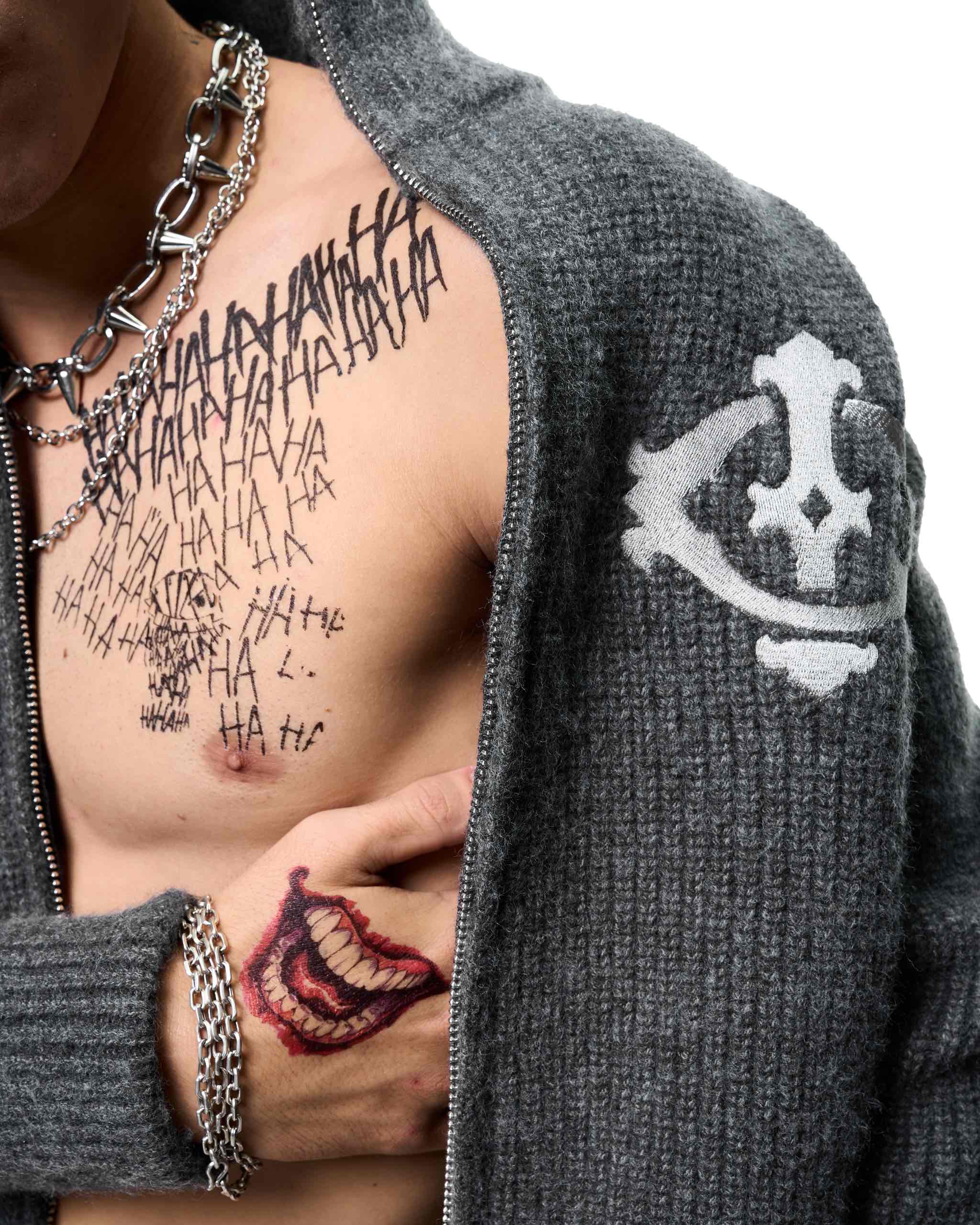Insane® Harrington Cardigan - Dark Grey