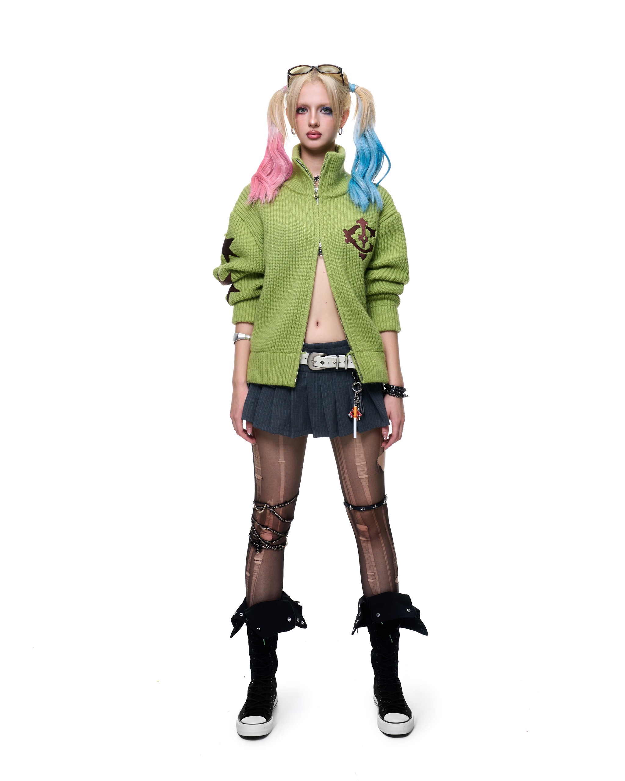 Insane® Harrington Cardigan - Avocado Green
