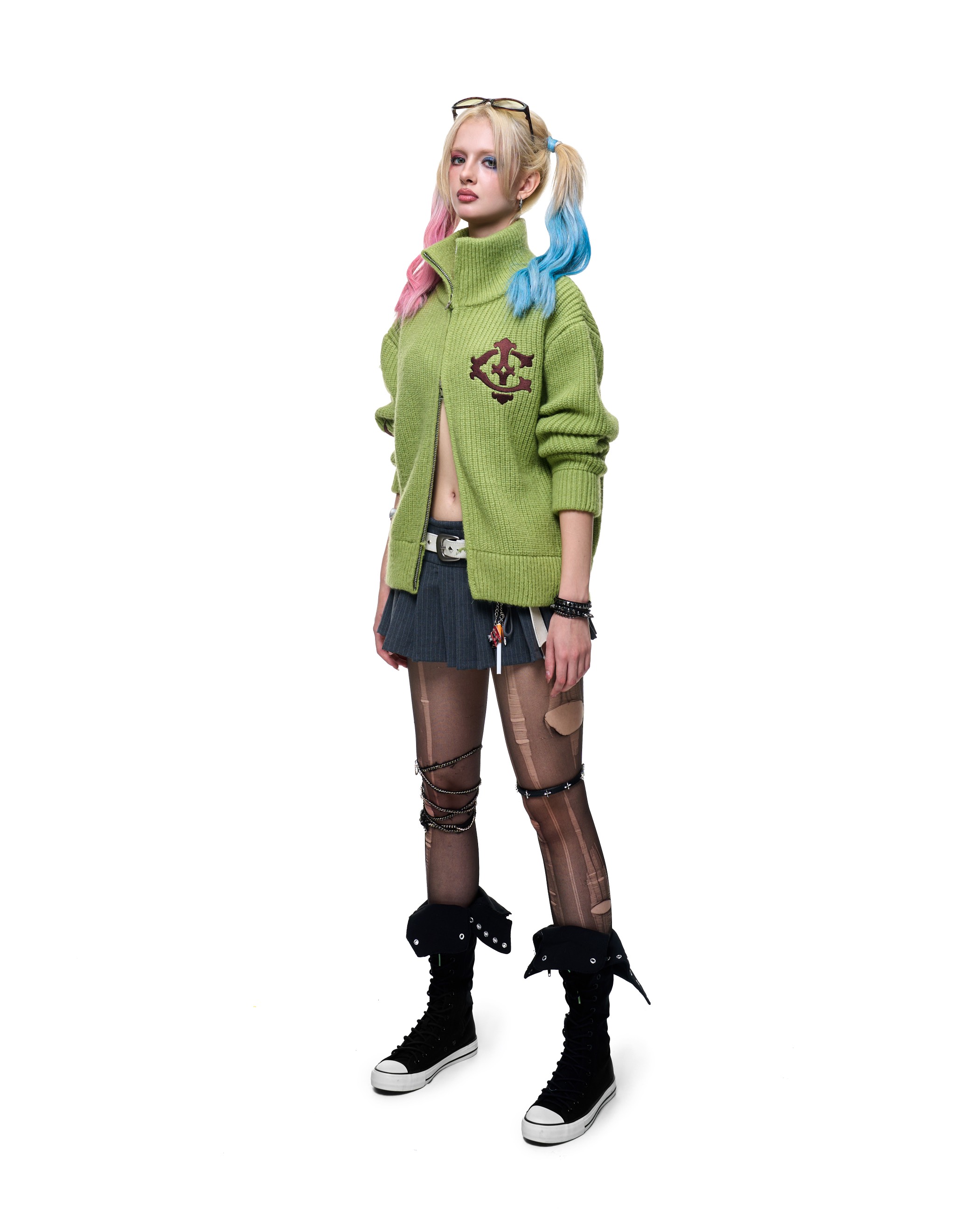 Insane® Harrington Cardigan - Avocado Green