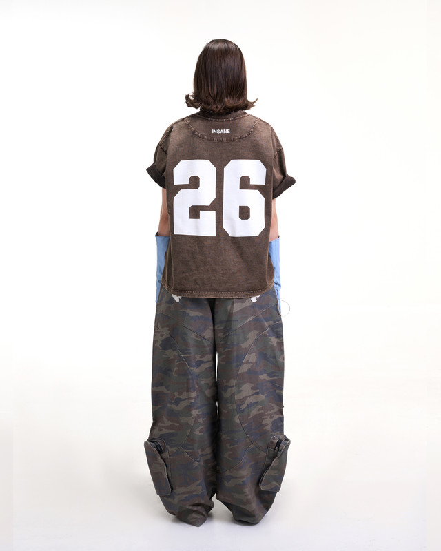 Insane® Culture 26 Washed Tee - Faded Brown