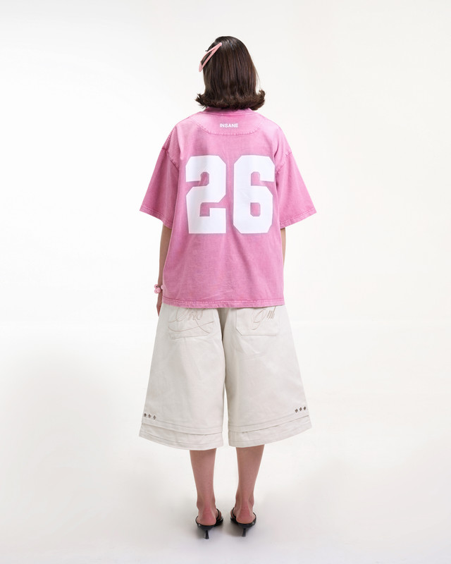 Insane® Culture 26 Washed Tee - Faded Pink