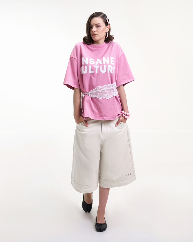 Insane® Culture 26 Washed Tee - Faded Pink