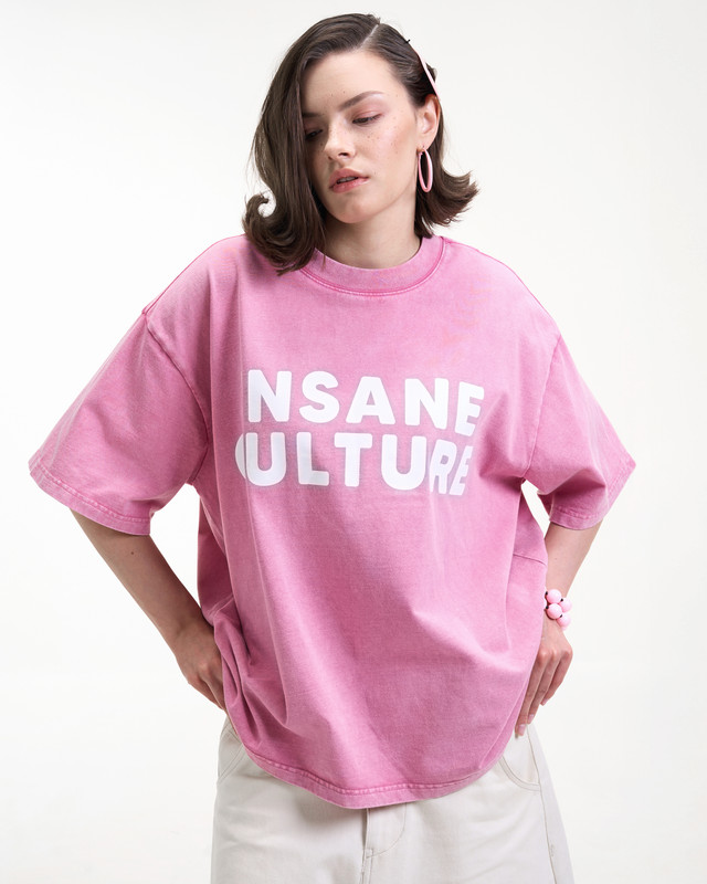 Insane® Culture 26 Washed Tee - Faded Pink