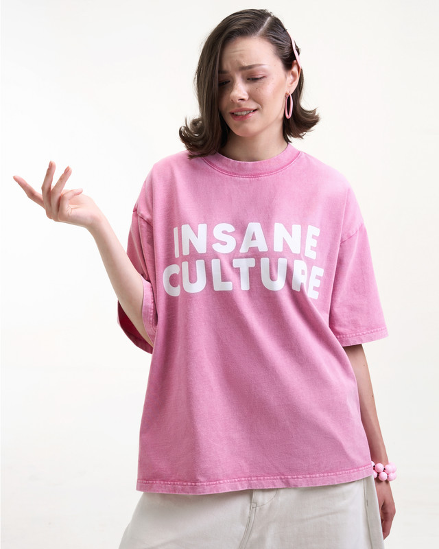 Insane® Culture 26 Washed Tee - Faded Pink