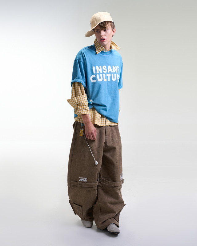 Insane® Culture 26 Washed Tee - Faded Blue