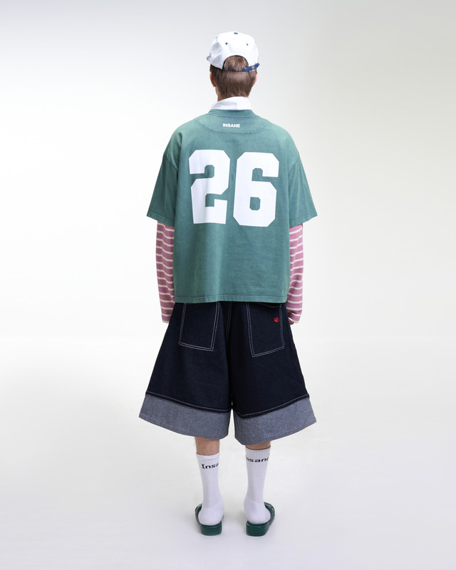 Insane® Culture 26 Washed Tee - Faded Green