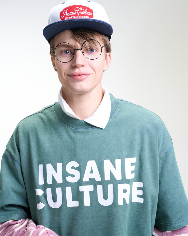 Insane® Culture 26 Washed Tee - Faded Green