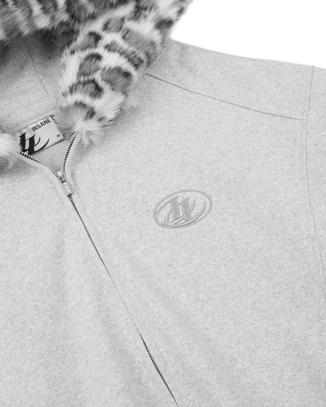 Insane® Arctic Leopard Hoodie Zip - Melange