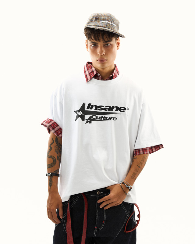 Insane® Shooting Star Tee - White