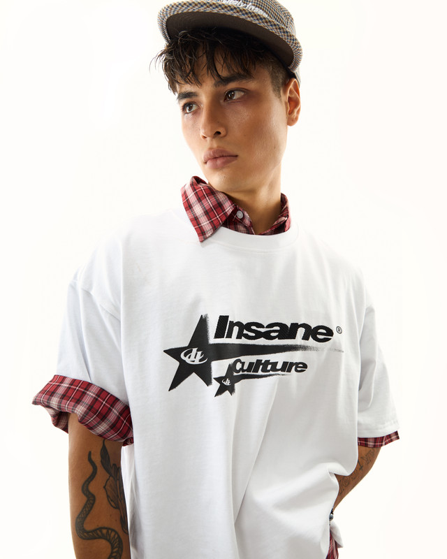 Insane® Shooting Star Tee - White