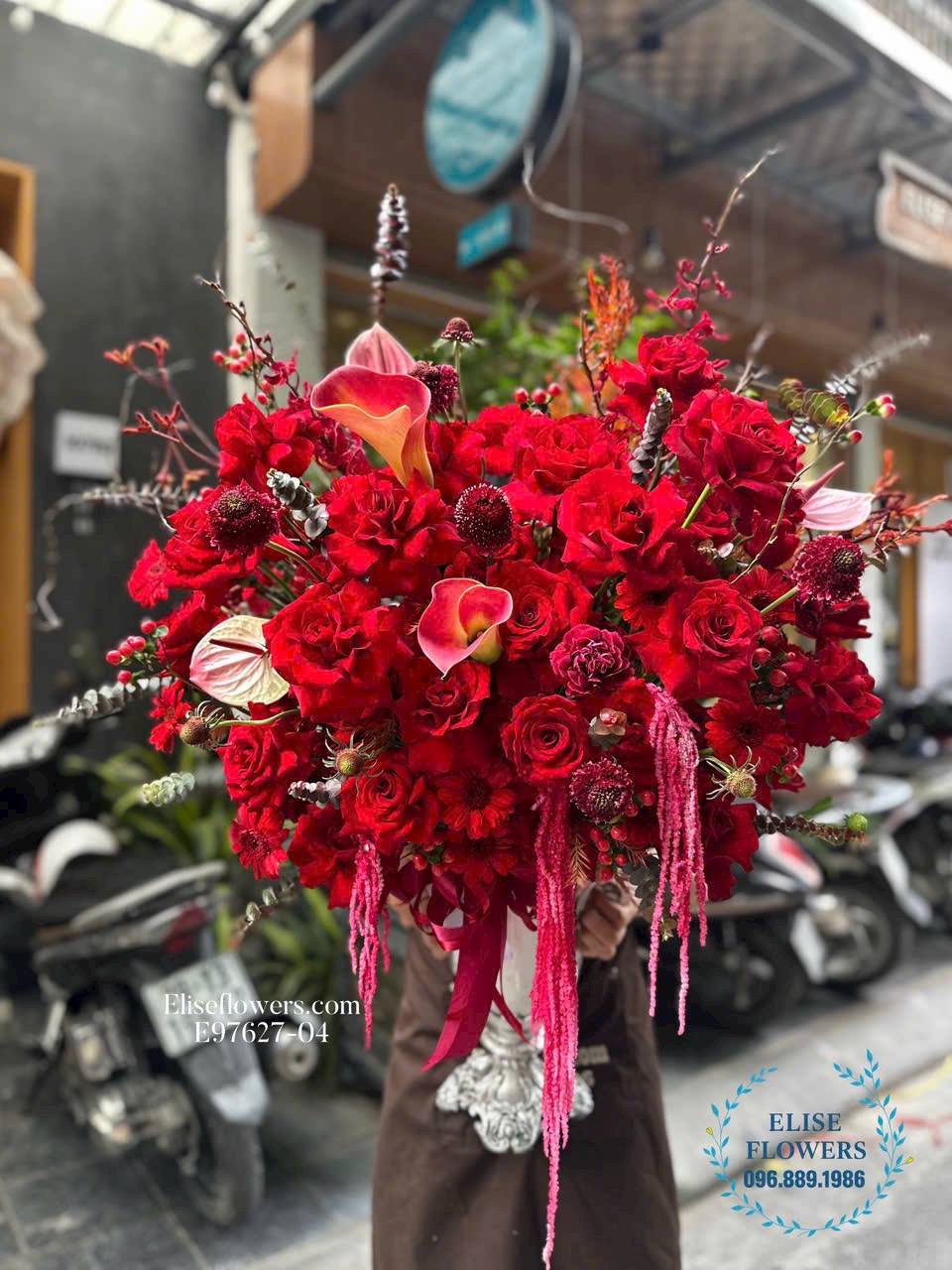 Bình hoa chúc mừng tân gia ở Hà Nội. Điện hoa chúc mừng - Eliseflowers