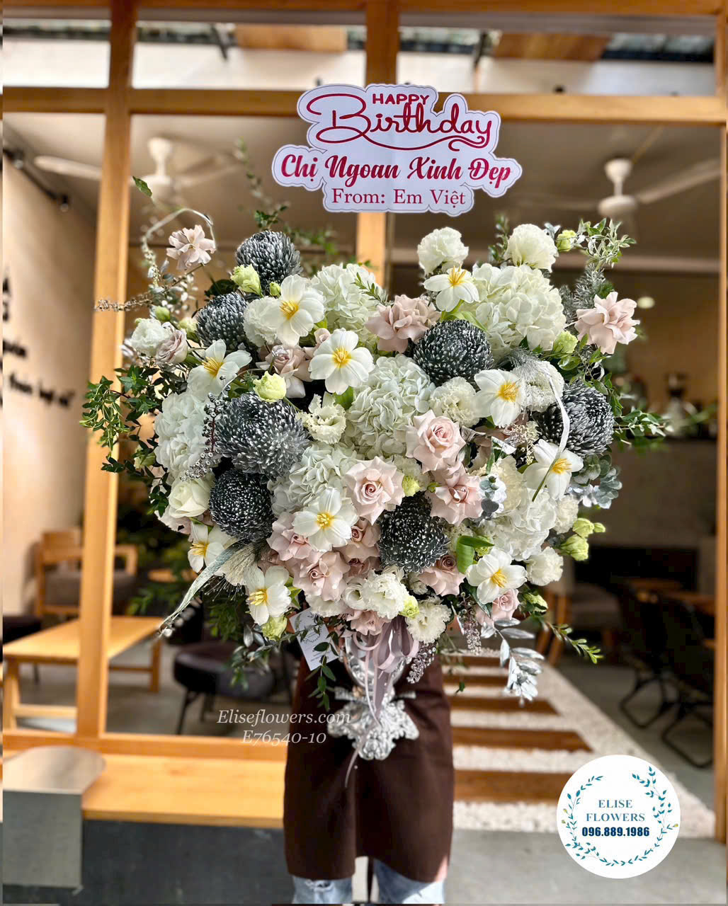 Bình hoa sinh nhật sếp. Điện bình hoa sinh nhật sếp sang trong