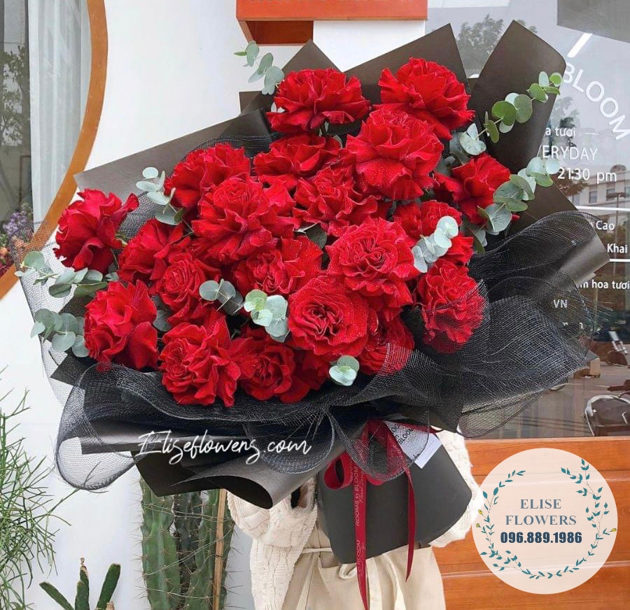 Bó hoa chúc mừng kỉ niệm ngày cưới. Bó hoa hồng đỏ đẹp nhất tại Hà Nội