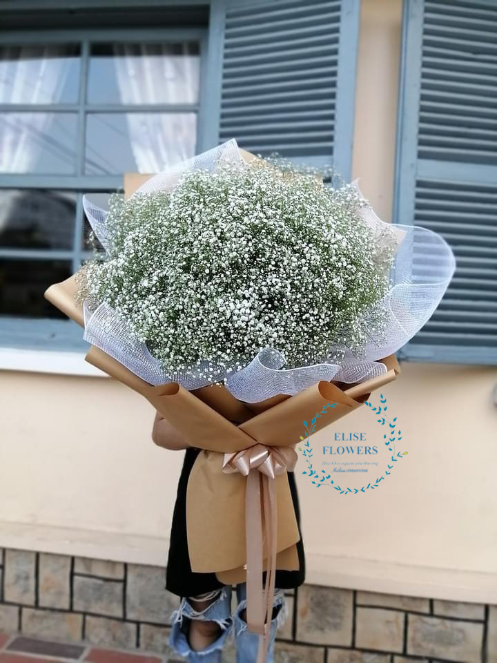 Bó hoa baby trắng đẹp | mua hoa baby trắng đẹp ở Cầu Giấy - Hà Nội