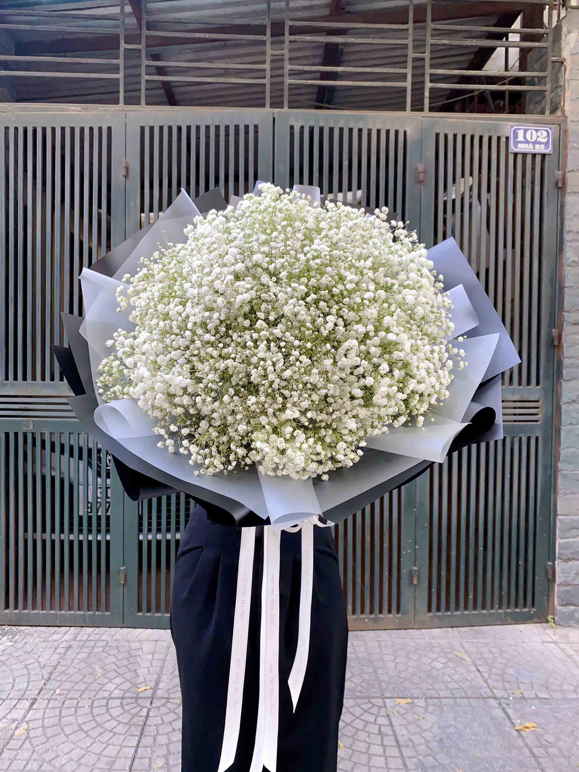 Bó hoa baby trắng tinh khôi tặng vợ | Hoa baby xinh xắn tại Eliseflowers