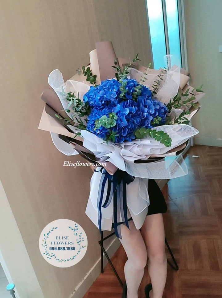 BÓ HOA CẨM TÚ CẦU XANH - BÓ HOA CẨM TÚ CẦU ĐẸP TẶNG NGƯỜI THƯƠNG