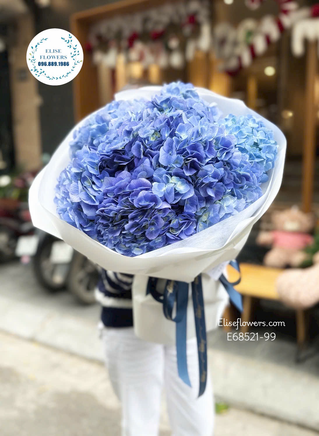 Hoa tặng mẹ ở Hà Nội. Cẩm tú cầu nhập khẩu. Bó cẩm tú cầu xanh tinh tế tặng mẹ yêu