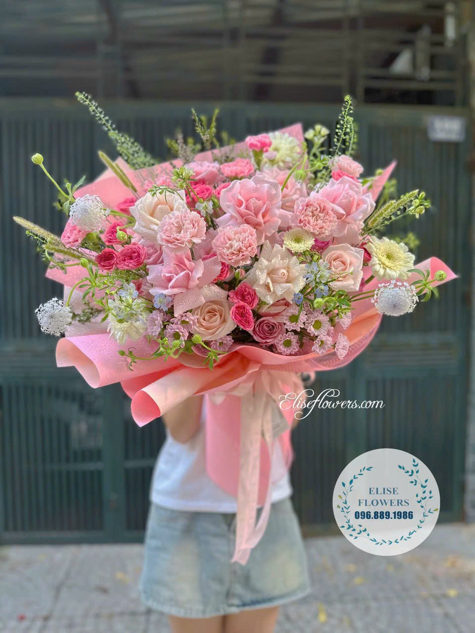 Bó hoa màu hồng ngọt ngào chúc mừng sinh nhật. HOA SINH NHẬT ĐẸP Ở HÀ NỘI