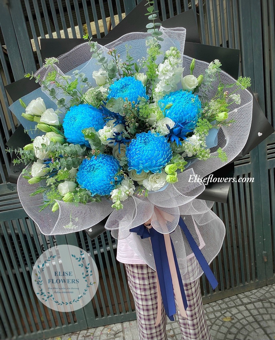 Bó hoa tươi đẹp nhất ở HÀ NỘI | Điện hoa cúc mẫu đơn nhập khẩu