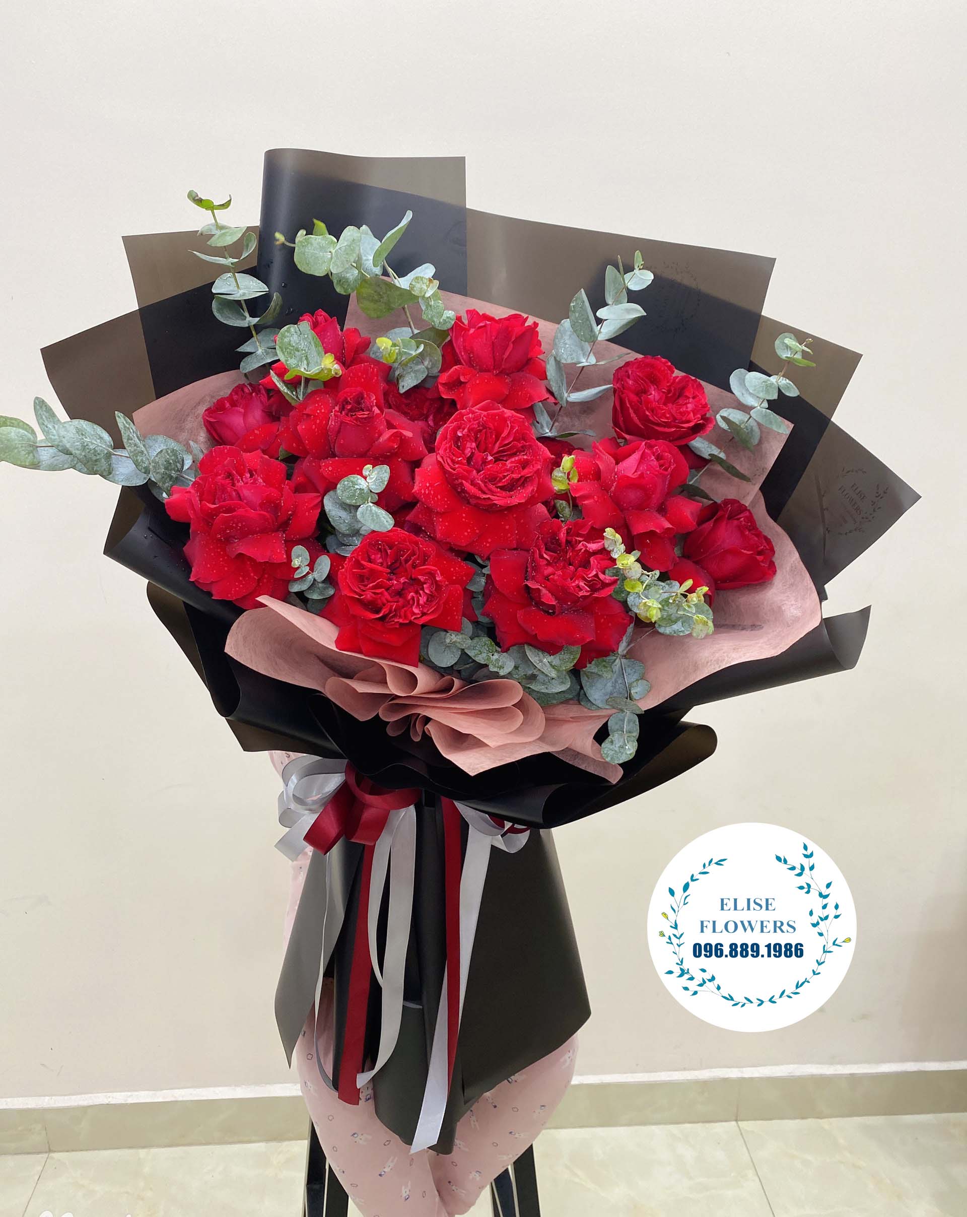 Bó hoa hồng đỏ đẹp | bó hoa hồng đỏ đẹp ở Hà Nội | Mua hoa sinh nhật ở Hà Nội đẹp | Eliseflowers.com