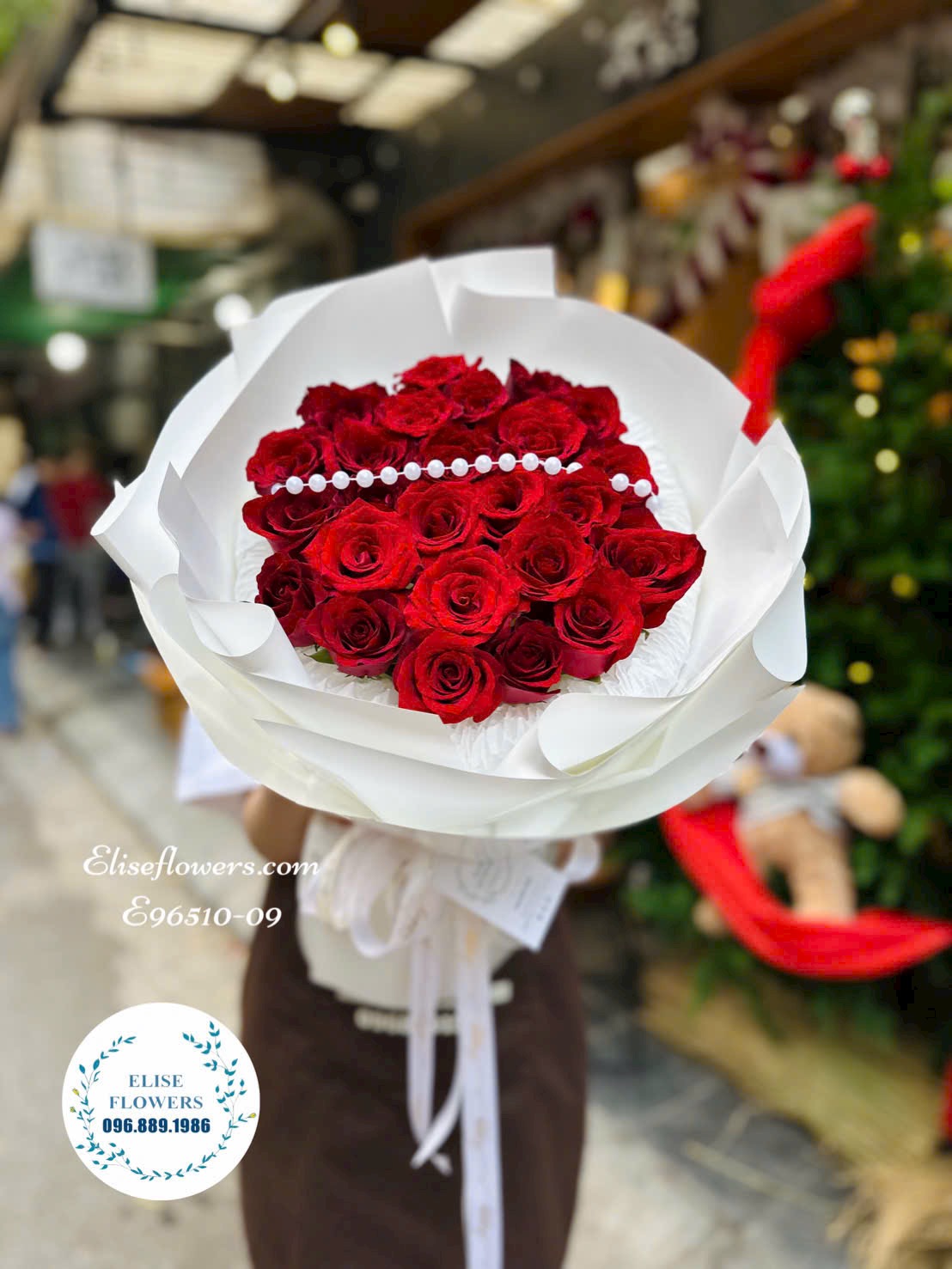 Bó hoa hồng đỏ lãng mạn tặng sinh nhật người yêu tại Hà Đông