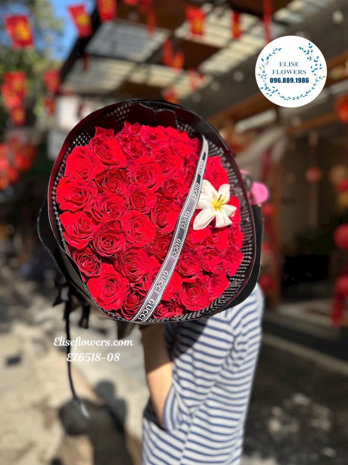 Hoa tỏ tình Hà Nội. Bó hoa hồng đỏ nhập khẩu tỏ tinhg bạn gái