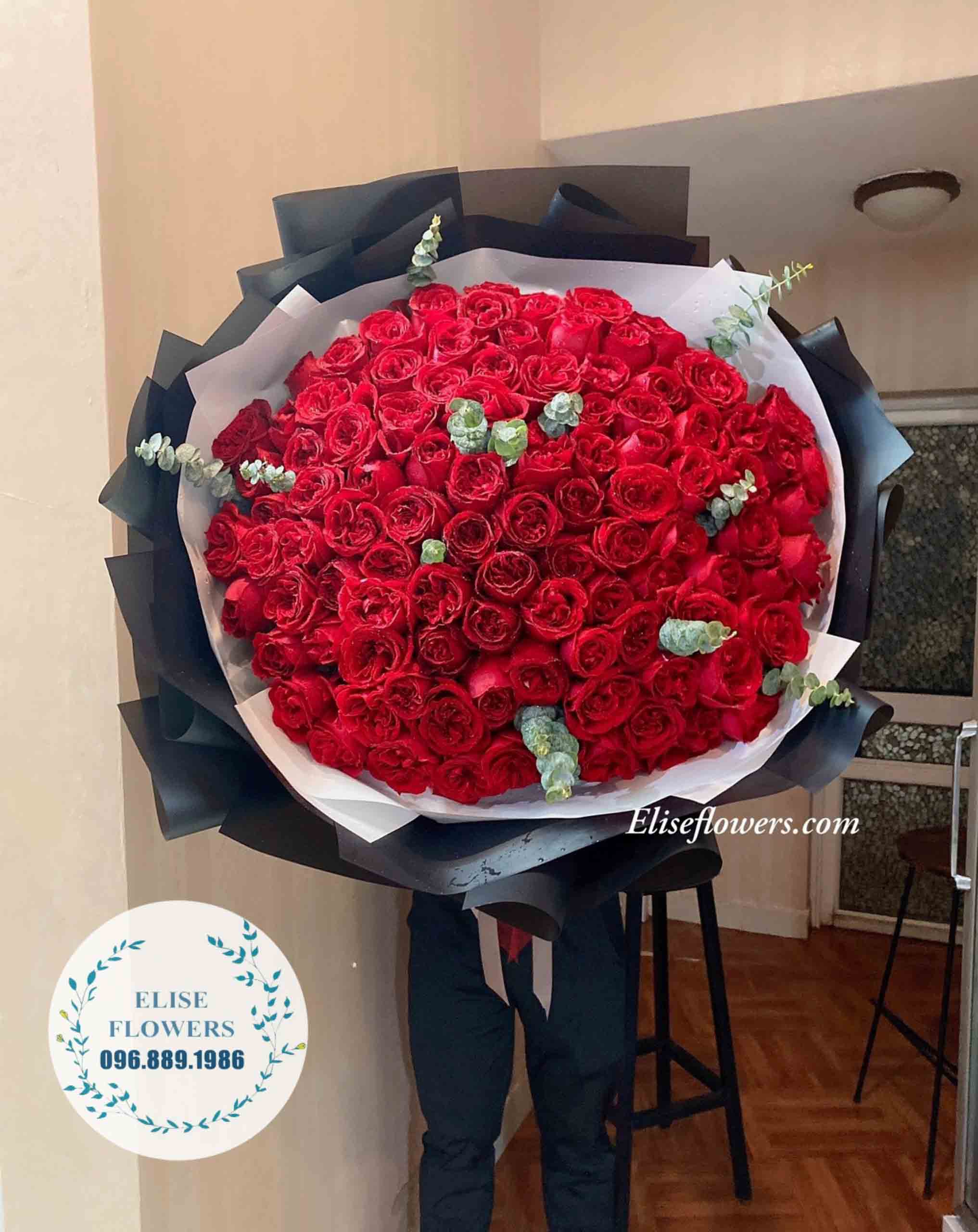 Hoa Valentine | Bó hoa hồng đỏ đẹp nhất Hà Nội | Bó hoa hồng đỏ siêu to tặng bạn gái | Bó hoa tươi ở Hà Nội