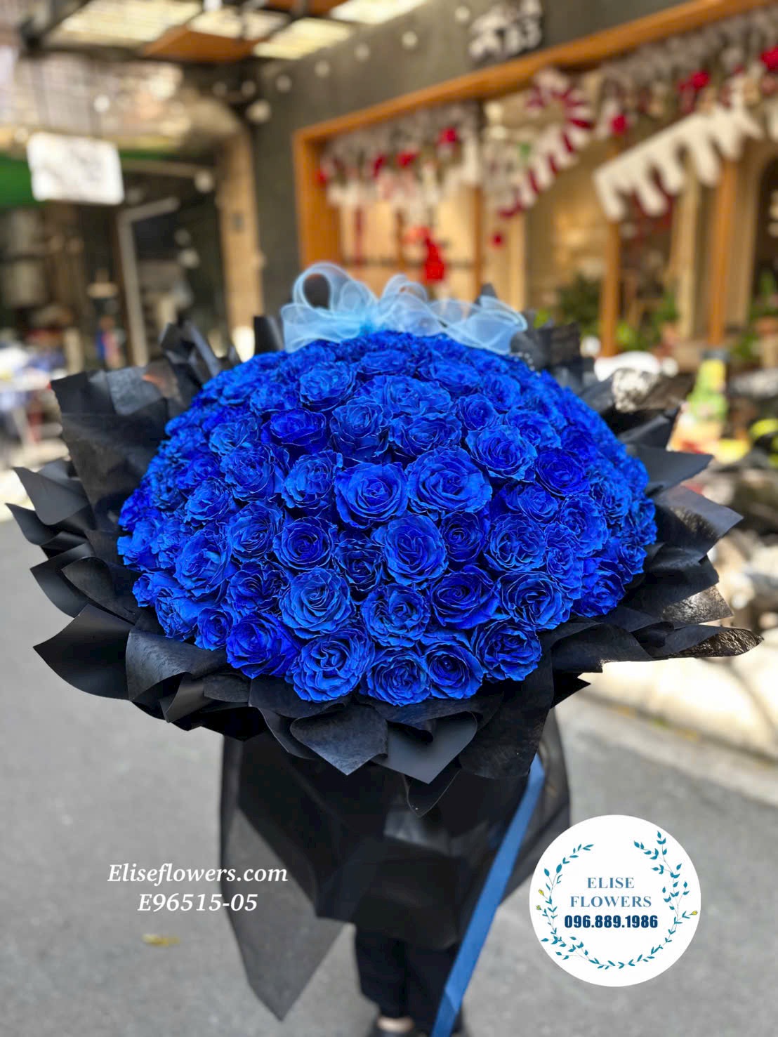 Bó hoa hồng ecuador xanh. Bó hoa hồng nhập khẩu 100 bông. Địa chỉ mua hoa tình yêu uy tín Hà Nội