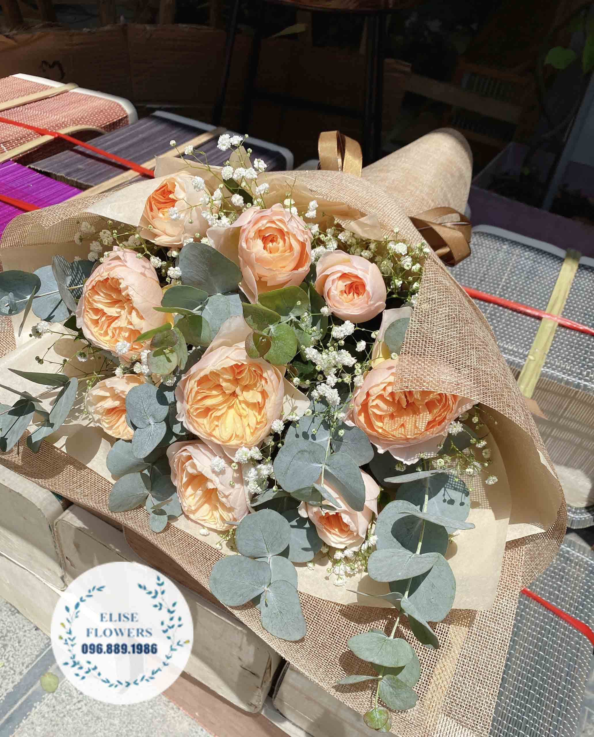 Bó hoa hồng Juliet đẹp, Bó hoa hồng ngoại Juliet đẹp tinh tế