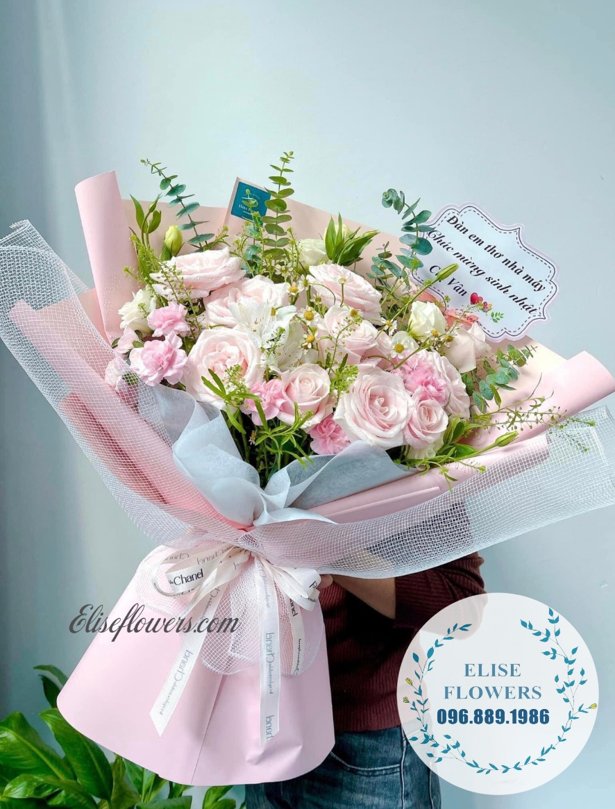 Địa chỉ đặt hoa sinh nhật đẹp quận Cầu Giấy - Hà Nội. Dịch vụ giao hoa sinh nhật tận nơi nhanh chóng